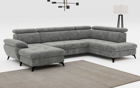 COTTA Wohnlandschaft »Hudson U-Form«, mit Kopfteilverstellung, wahlweise mit Bettfunktion & Bettkasten