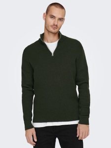 ONLY & SONS Strickpullover »ONSPHIL REG 12 STRUC HALF ZIP KNIT NOOS«