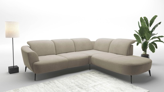 sit&more Ecksofa »Zoe«, ink.Sitztiefenverstellung, wahlweise mit Kopfteilverstellung