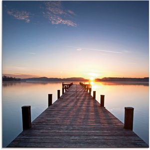 Artland Glasbild »Sonnenstrahlen - Sonnenuntergang«
