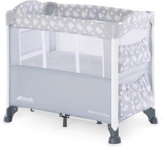 Hauck, hauck Reisebett Sleep´n Care Plus Teddy Grey - grau, hauck Beistellbett Sleep`n Care Plus