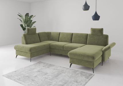 Home affaire Wohnlandschaft »Rochelle«, wahlweise mit Bettfunktion, Bettkasten und Armteilverstellung