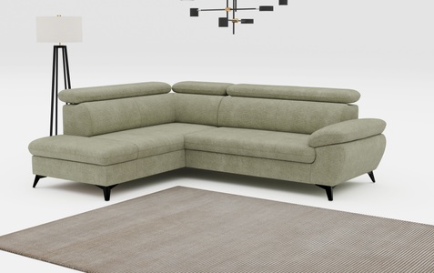 COTTA Ecksofa »Hudson L-Form«, mit Kopfteilverstellung, wahlweise mit Bettfunktion & Bettkasten