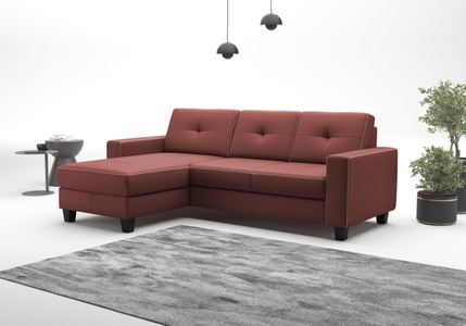 PLACES OF STYLE Ecksofa »Varese« wahlweise mit Bettfunktion und Bettkasten