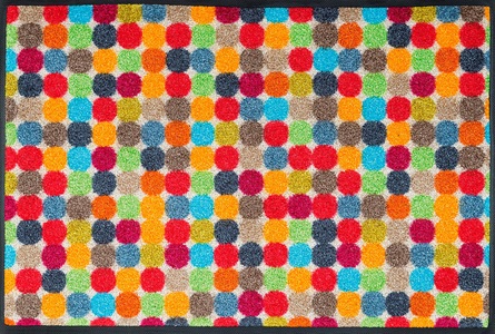 wash+dry, wash+dry, wash+dry by Kleen-Tex Fussmatte »Mikado Dots«, rechteckig, 7 mm Höhe, Schmutzfangmatte, rutschhemmend, waschbar