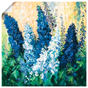 Artland, Artland Wandbild »Blauer Rittersporn«, Artland Wandbild »Blauer Rittersporn«, Blumen, (1 St.), als Leinwandbild, Wandaufkleber oder Poster in versch. Grössen