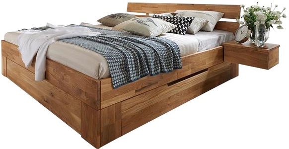 PREMIUM COLLECTION BY HOME AFFAIRE, Premium collection by Home affaire Bettschubkasten »Tommy«, aus schönem massivem Wildeichenholz, in unterschiedlichen Breiten, passend für das Tommy Bett, Home affaire Bettschubkasten »Tommy«, aus massivem Wildeichenholz, in unterschiedlichen Breiten