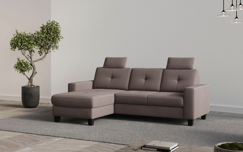 Places of Style Ecksofa »Varese«, wahlweise mit Bettfunktion und Bettkasten