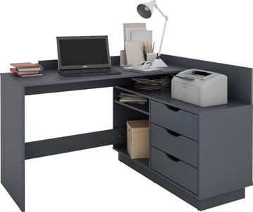 byLIVING Eckschreibtisch »Belfast«, Breite 129 cm, rechts oder links montierbar