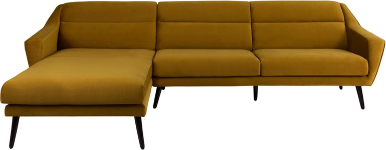 ANDAS, andas Ecksofa »Bille«, mit Naht im Rückenkissen und Beinen aus Eichenholz, Design by Morten Georgsen, andas Ecksofa »Bille L-Form«, mit Naht im Rückenkissen und Beinen aus Eichenholz