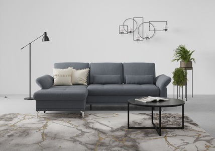 INOSIGN, INOSIGN Ecksofa »Palm Beach«, Federkern, mit Sitztiefenverstellung, wahlweise mit Bettfunktion, Bettkasten und Armteilverstellung, INOSIGN Ecksofa »Palm Beach L-Form«, Federkern, mit Sitztiefenverstellung, wahlweise mit Bettfunktion