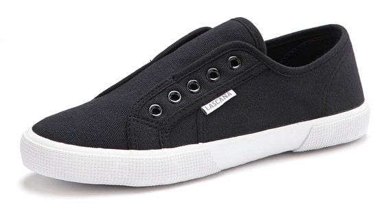 Lascana, LASCANA Sneaker, LASCANA Sneaker »Slip-On-Sneaker«, Slipper, Halbschuh, bequem zum Reinschlüpfen