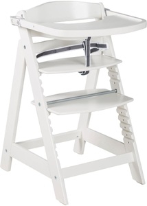 Roba, Roba Hochstuhl aus Holz, »Treppenhochstuhl Sit Up Click & Fun, weiss«, Treppenhochstuhl SIT UP CLICK & FUN (Farbe: weiss)