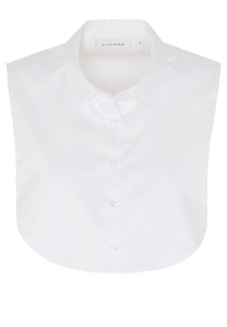 Eterna, ETERNA OHNE ARM BLUSE/EINSTECKKRAGEN MODERN CLASSIC SATINBINDUNG WEISS, 