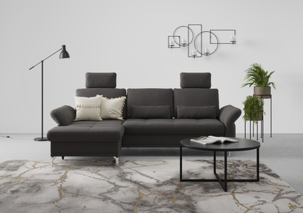 INOSIGN, INOSIGN Ecksofa »Palm Beach«, Federkern, mit Sitztiefenverstellung, wahlweise mit Bettfunktion, Bettkasten und Armteilverstellung, INOSIGN Ecksofa »Palm Beach L-Form«, Federkern, mit Sitztiefenverstellung, wahlweise mit Bettfunktion