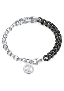 FIRETTI, Firetti Edelstahlarmband »Schmuck Geschenk, Peace, Frieden«, Firetti Edelstahlarmband »Schmuck Geschenk, Peace, Frieden«