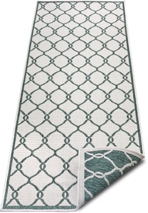 NORTHRUGS, NORTHRUGS Läufer »Rimini«, rechteckig, 5 mm Höhe, In-und Outdoor geeignet, Wohnzimmer, Balkon, Terrasse, Garten, Robust, Pflegeleicht, Flachgewebe, Wendbar, NORTHRUGS Läufer »Rimini«, rechteckig, 5 mm Höhe, In-und Outdoor geeignet, Robust, Pflegeleicht, Flachgewebe, Wendbar