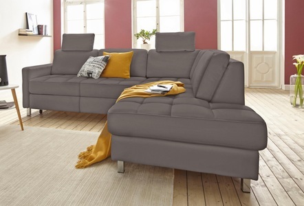 SIT&MORE, sit&more Ecksofa, sit&more Ecksofa »Pablo L-Form«, wahlweise mit Bettfunktion und Bettkasten
