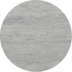 THEKO, THEKO Wollteppich »Hadj Uni«, rund, 25 mm Höhe, echter Berber Teppich, reine Wolle, handgeknüpft, Wohnzimmer, THEKO Wollteppich »Hadj Uni«, rund, 25 mm Höhe, echter Berber Teppich, reine Wolle, handgeknüpft