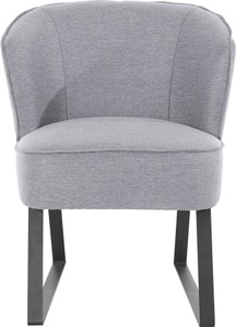 exxpo - sofa fashion Sessel, mit Keder und Metallfüssen, Bezug in verschiedenen Qualitäten, Frei im Raum stellbar