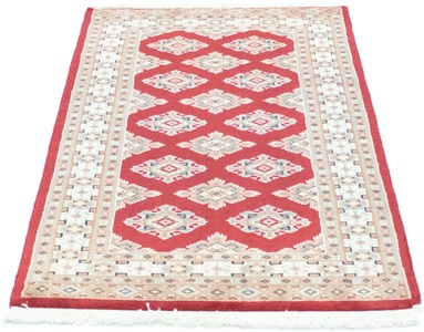 MorgenLand, morgenland Teppich »Buchara Teppich handgeknüpft rot«, rechteckig, 8 mm Höhe, morgenland Teppich »Buchara Teppich handgeknüpft rot«, rechteckig, 8 mm Höhe