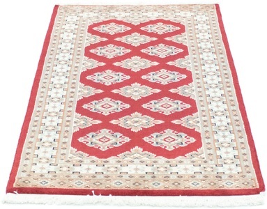 MorgenLand, morgenland Teppich »Buchara Teppich handgeknüpft rot«, rechteckig, 8 mm Höhe, morgenland Teppich »Buchara Teppich handgeknüpft rot«, rechteckig, 8 mm Höhe