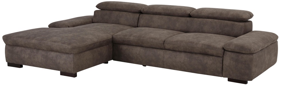 Home affaire Ecksofa »Alberto«, inklusive Kopfteilverstellung, mit Recamierenabschluss