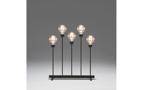 Konstsmide, Konstsmide 3963-710TR LED-Szenerie Bernstein LED Schwarz dimmbar, KONSTSMIDE Dekolicht »Metallleuchter«