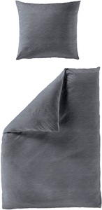BIERBAUM Bettwäsche »4134«, Premium Mako-Satin Seersucker, 100 % Baumwolle, bügelfrei