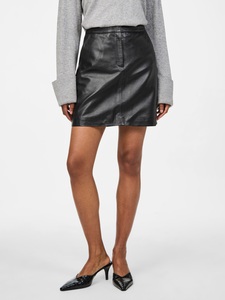 Y.A.S Lederrock »YASLYMA HMW LEATHER SKIRT NOOS«