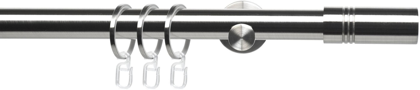 LIEDECO, Gardinenstange, »CELZYLIN01SG1L«, Liedeco, Fixmaß, Liedeco Gardinenstange »CELZYLIN01SG1L«, 1 läufig-läufig, Fixmass, 1-läufig im Fixmass Ø 25 mm