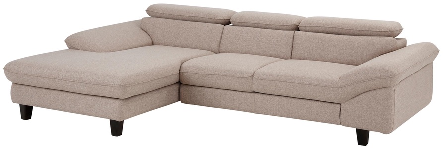 HOME AFFAIRE, Home affaire Ecksofa »Pilot«, wahlweise mit Bettfunktion und Bettkasten, Home affaire Ecksofa »Pilot L-Form«, mit Kopfteilverstellung, optional Bettfunktion und Bettkasten