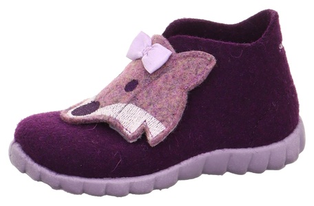 Superfit, Superfit Hausschuh »HAPPY WMS: Mittel«, mit hohem Schaft, Filz-Hausschuhe HAPPY - FUCHS in lila
