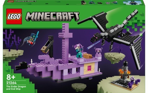LEGO, 21264 Der Enderdrache und das Endschiff Multicolor, LEGO® Spielbausteine »Minecraft Der Enderdrache und das Endschiff 21264«, (657 St.)
