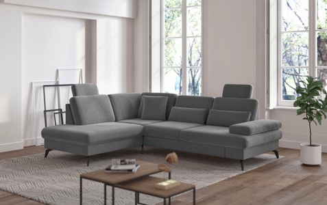 sit&more Ecksofa »Morris L-Form inkl. Sitztiefenverstellung«, wahlweise mit Bettfunktion, Bettkasten und Armteilverstellung
