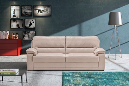 Egoitaliano, Egoitaliano 2,5-Sitzer »Doris«, Egoitaliano 2,5-Sitzer »Doris, modernes Designersofa, Ledersofa mit erstklassiger Sitzqualität« edle Detailverarbeitung, perfekte Polsterung, aus hochwertigem Leder