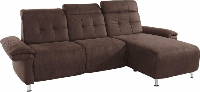 PLACES OF STYLE, Places of Style Ecksofa »Manhattan«, 2 Sitze mit elektrischer Relaxfunktion, verstellbare Armlehnen, Home affaire Ecksofa »Manhattan L-Form« 2 Sitze mit elektrischer Relaxfunktion, verstellbare Armlehnen