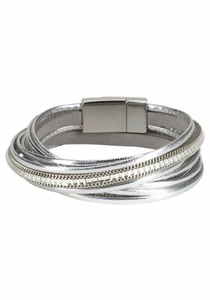 J.Jayz Wickelarmband »im Metallic Look«