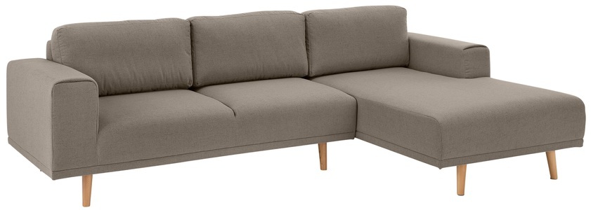 HOME AFFAIRE, Home affaire Ecksofa »Lasse«, im scandinavischen Stil mit Holzfüssen, Home affaire Ecksofa »Lasse L-Form« im scandinavischen Stil mit Holzfüssen