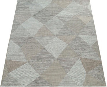 PACO HOME, Paco Home Teppich »Kortrijk 743«, rechteckig, 5 mm Höhe, Flachgewebe, modernes Design, Pastell-Farben, In- und Outdoor geeignet, Wohnzimmer, Paco Home Teppich »Kortrijk 743«, rechteckig, 4 mm Höhe, Flachgewebe, modernes Design, Pastell-Farben, In- und Outdoor geeignet