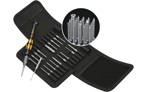Wera, ESD Bit-Schraubendreher Wera Kraftform Kompakt Micro 21 ESD 1 5/32 (4 mm) HIOS, 5/32 (4 mm) Halfmoon 44 mm, Kraftform Kompakt Micro 21 ESD 1, Bit-Satz
