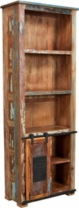 SIT, SIT Regal »Jupiter« aus recyceltem Altholz, Höhe 151 cm, Bücherregal Merkur natur bunt 75x151
