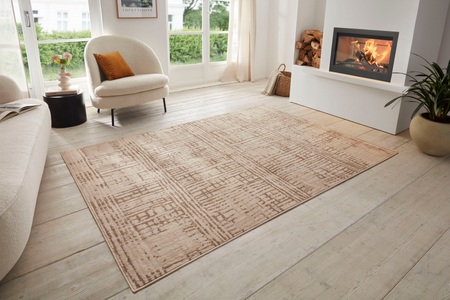 Hanse Home, HANSE Home Teppich »Sole«, rechteckig, 8 mm Höhe, strapazierfähig, robust, pflegeleicht, ringsum gekettelt, geeignet für Fussbodenheizung, HANSE Home Teppich »Sole«, rechteckig, 8 mm Höhe, Kurzflor, Läufer, Vintage, Wohnzimmer, Schlafzimmer, Esszimmer, Flur