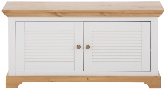 HOME AFFAIRE, Home affaire Schuhbank »Ayanna«, aus Massivholz, Home affaire Schuhbank »Ayanna« Sitzbank aus massiver Kiefer, FSC®, Breite 110 cm, Sitzhöhe 53 cm