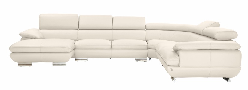 CALIA ITALIA, CALIA ITALIA Wohnlandschaft »Magic«, in 2 Lederqualitäten, CALIA ITALIA Wohnlandschaft »Magic, italienisches Sofa zum Träumen, erstklassiger Sitzkomfort«, verstellbaren Kopfstützen zum Relaxen, in 2 Lederqualitäten, U-Form