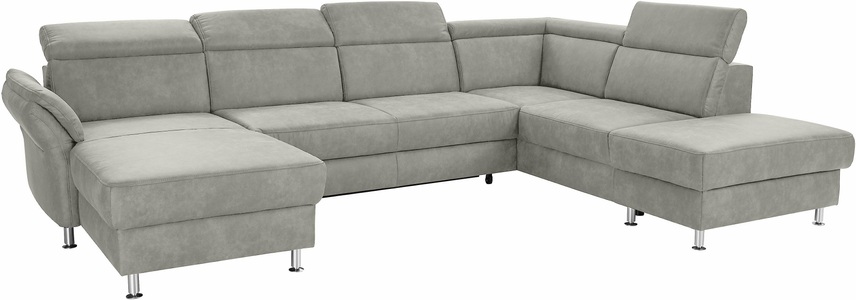 SIT&MORE, sit&more Wohnlandschaft, sit&more Wohnlandschaft »Avignon U-Form« wahlweise mit Bettfunktion und Stauraum, inklusive Kopfteilverstellung