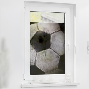 LICHTBLICK, LICHTBLICK Fensterfolie »Fensterfolie selbstklebend, Sichtschutz, Retro Fussball - Schwarz-Weiss«, LICHTBLICK ORIGINAL Fensterfolie »Fensterfolie selbstklebend, Sichtschutz, Retro Fussball - Schwarz-Weiss«, 1 St., blickdicht, glattstatisch haftend