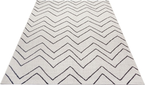 undefined, White Label - Flachgewebe-Teppich In- und Outdoor - 80 x 150 cm, my home Teppich »Mailin«, rechteckig, 3 mm Höhe, In- und Outdoor geeignet, strapazierfähig & pflegeleicht, Flachgewebe