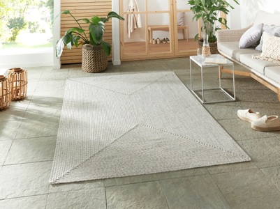 NORTHRUGS, NORTHRUGS Teppich »Trenzado«, rechteckig, In- & Outdoor, Handmade-Look, Gewebt, Wetterfest, Balkon, Wohnzimmer, NORTHRUGS Teppich »Trenzado«, rechteckig, 10 mm Höhe, In- & Outdoor, Handmade-Look, Läufer, Wetterfest, Balkon, Wohnzimmer