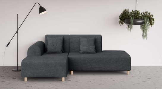 INOSIGN Ecksofa »Suyala«, L-Form mit Hocker